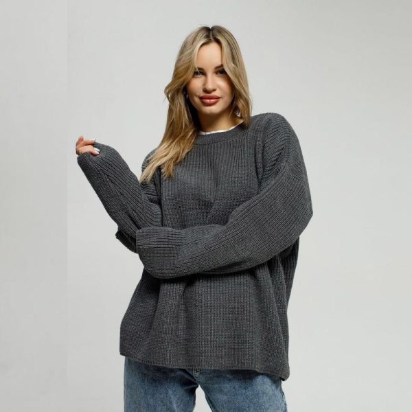 Womens Tops | Long Bubble Knit Sleeve Sweater